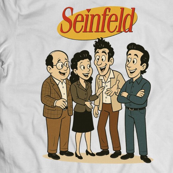 Funny Seinfeld Cartoon Character TV Tee - Picture 2 of 2